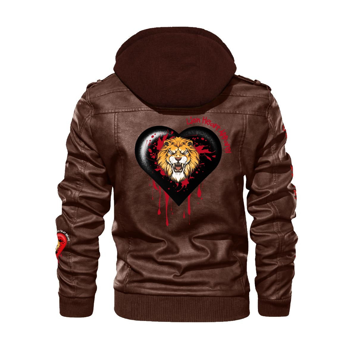 Lion Heart Hooded Moto Jacket