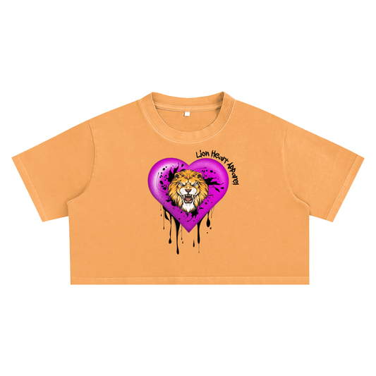 Lion Heart Apparel Crop Top - Orange