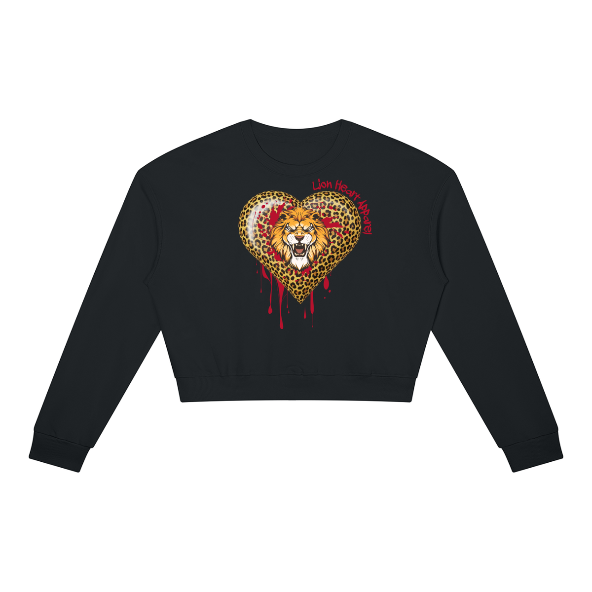Wild Heart Cropped Lion Heart Sweatshirt