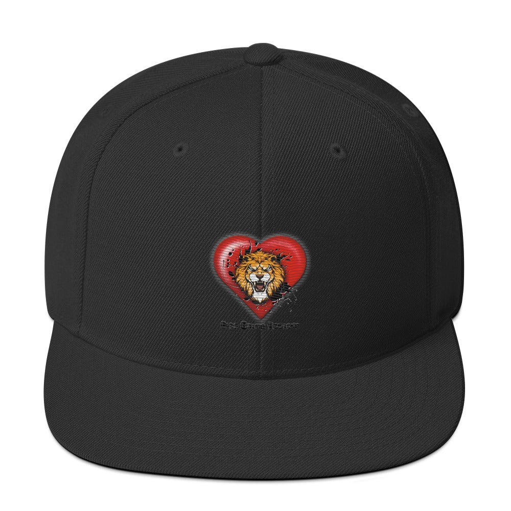 Lion Heart Snapback Hat